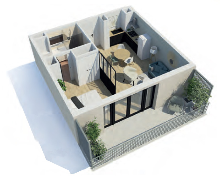 Maison de Blandine : plan appartement Limonest